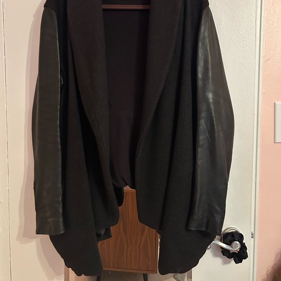 Theory’s “Laura Amazing” Wool Cashmere Cotton
Leather Jacket - Picture 10 of 11